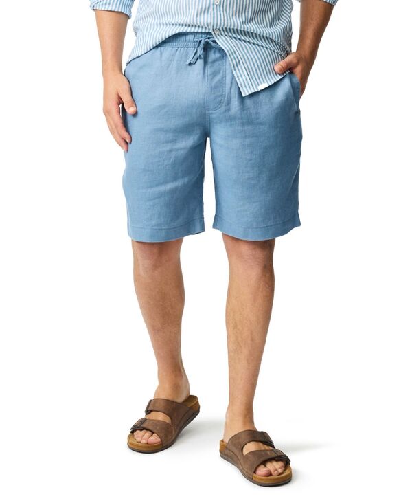 ロッドアンドグン メンズ ボトムス ハーフパンツ・ショーツ リネン Rodd & Gunn Rodd Gunn Men's Linen 9 Resort Short Teal ティール|ReVida 店