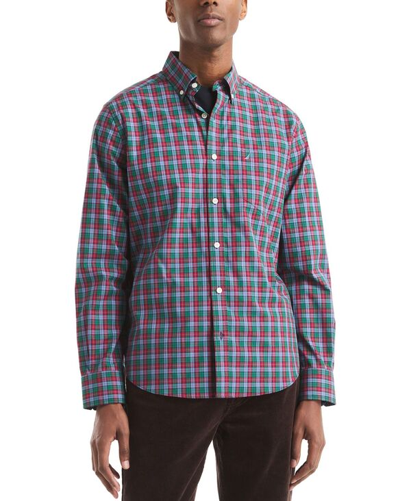 ナウティカ メンズ トップス シャツ Nautica Men's Classic Fit Shirt Rio Red レッド