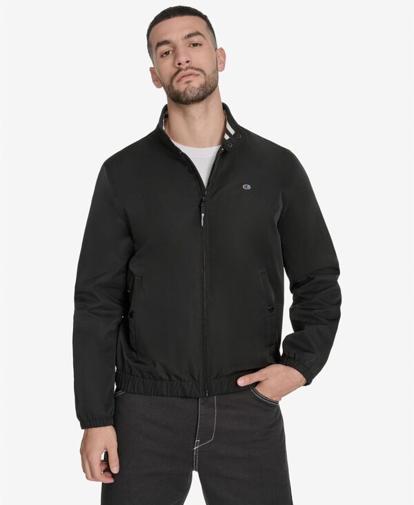 チャンピオン メンズ アウター ジャケット・ブルゾン ジャケット Champion Men's Stand Collar Golf Jacket Black ブラック