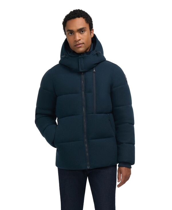 パジャール メンズ アウター ジャケット・ブルゾン ウール Pajar Men ’ s Kepler Wool-Like Puffer with Removable Hood Navy ネイビー