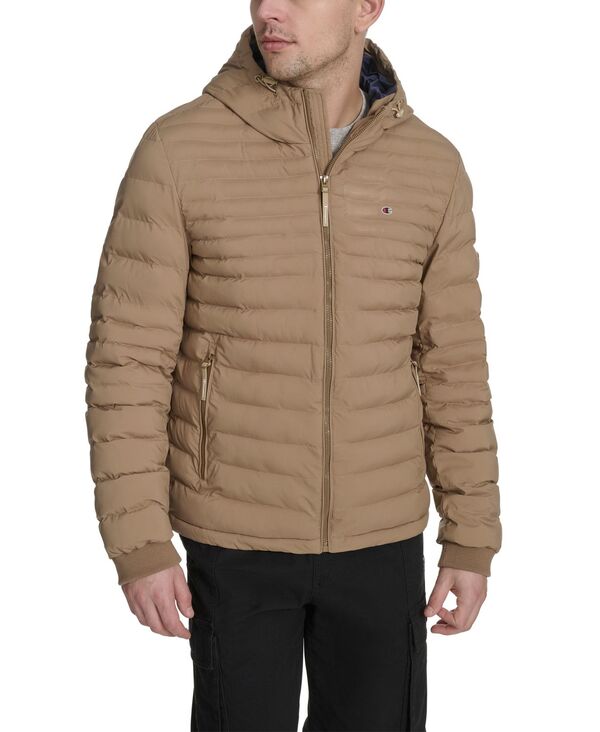 チャンピオン メンズ アウター ジャケット・ブルゾン キルティング ジャケット Champion Men's Stretch Quilted Jacket Otter