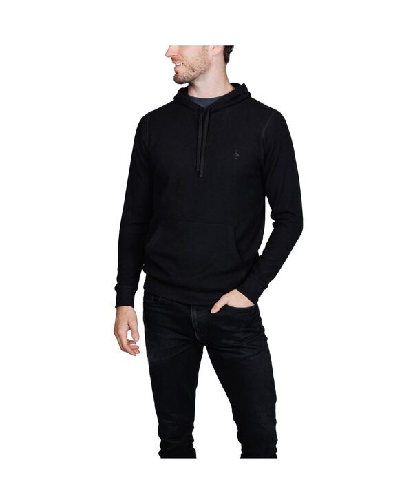 テーラーバード メンズ アウター ニット・セーター ニット パーカー Tailorbyrd Men's Cozy Knit Hoodie Black heather ブラック