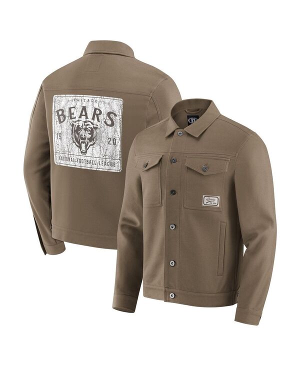 ファナティクス メンズ アウター ジャケット・ブルゾン ジャケット Fanatics Men'sTan Chicago Bears Trucker Full-Button Jacket Tan タン