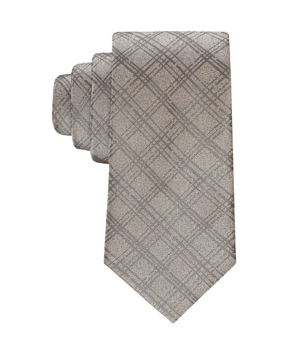 カルバンクライン メンズ アクセサリー ネクタイ Calvin Klein Men's Wayne Check Tie Light Beige ベージュ