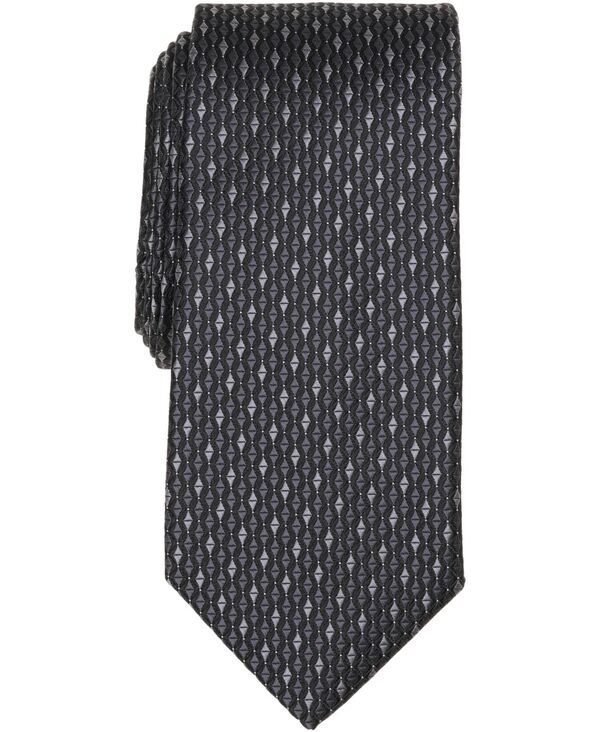 ペリーエリス メンズ アクセサリー ネクタイ Perry Ellis Portfolio Men's Nilsson Geometric Tie Black ブラック