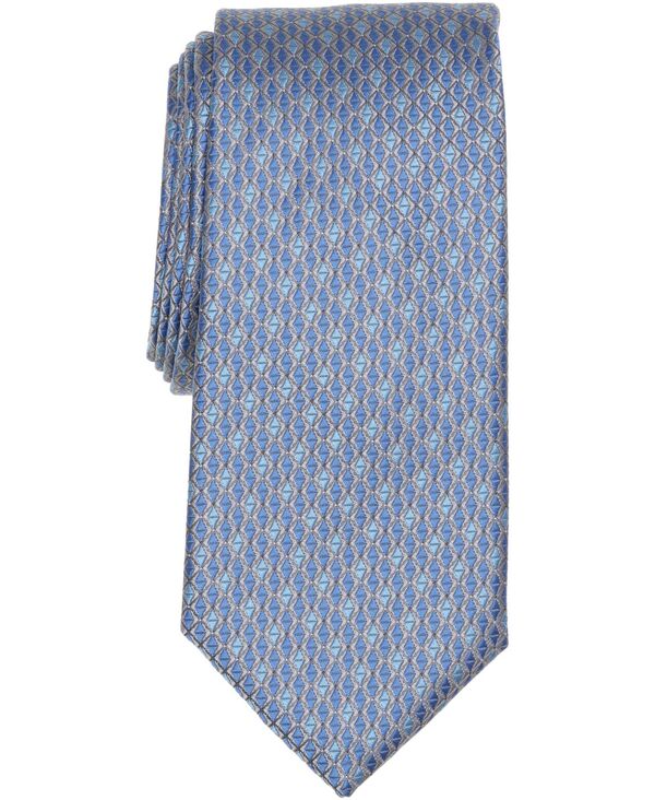 ペリーエリス メンズ アクセサリー ネクタイ Perry Ellis Portfolio Men's Nilsson Geometric Tie Charcoal チャコール