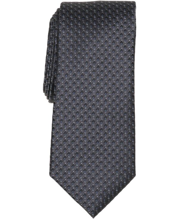 ペリーエリス メンズ アクセサリー ネクタイ ミニ Perry Ellis Portfolio Men's Davison Mini Neat Tie Black ブラック