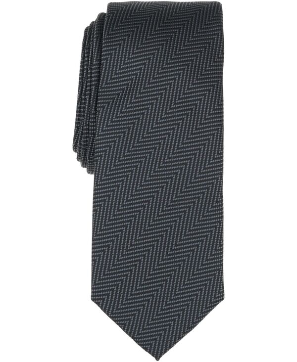 アルファニ メンズ アクセサリー ネクタイ Alfani Men's Dune Herringbone-Pattern Tie Black ブラック|ReVida 店