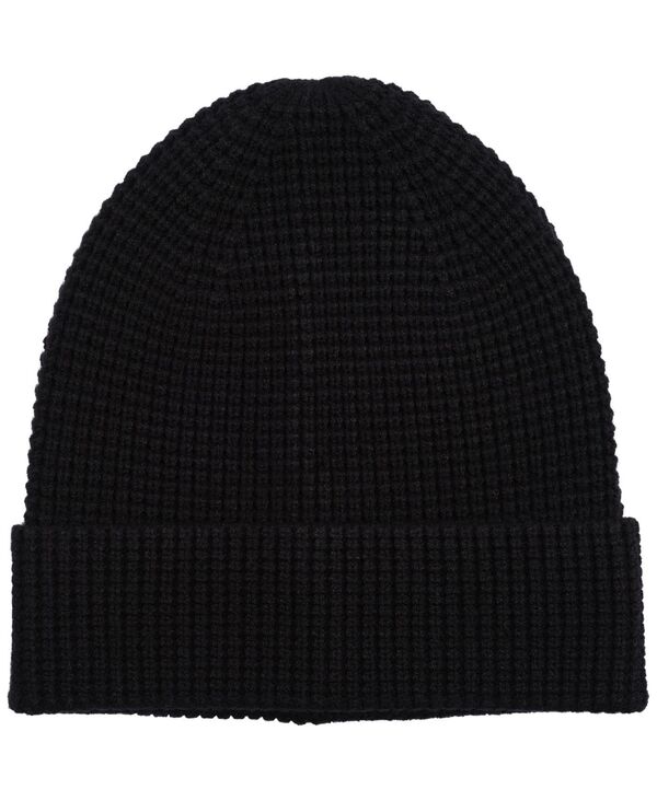 アルファニ メンズ アクセサリー 帽子 Alfani Men's Cuffed Waffle Beanie Black ブラック
