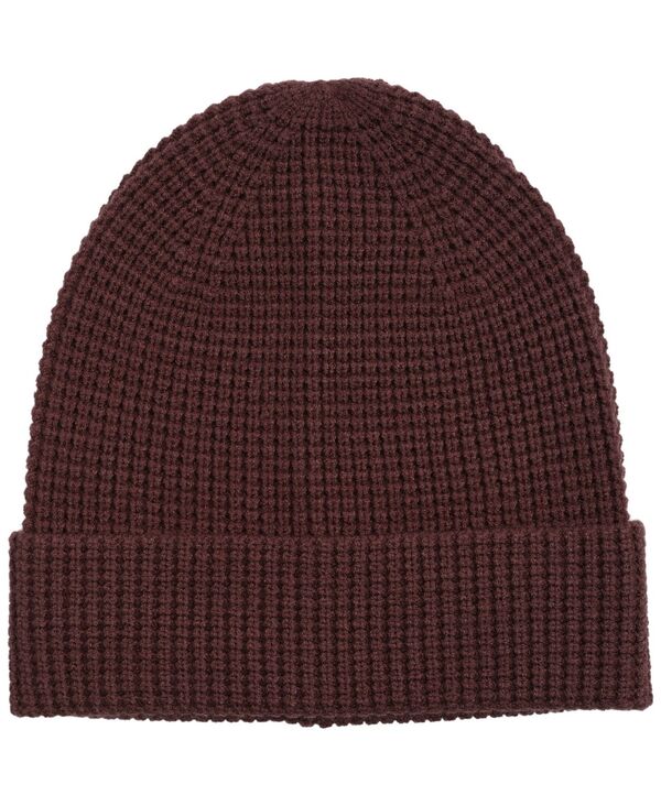 アルファニ メンズ アクセサリー 帽子 Alfani Men's Cuffed Waffle Beanie Chocolate チョコレート