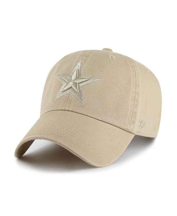 47 ブランド メンズ アクセサリー 帽子 '47 Brand Men's Khaki Dallas Cowboys Tonal Clean-Up Adjustable Hat Khaki カーキ