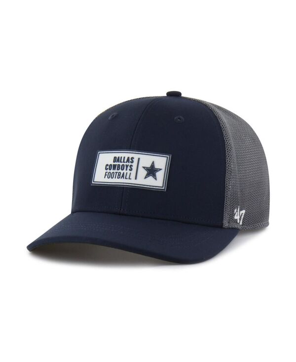 47 ブランド メンズ アクセサリー 帽子 '47 Brand Men's Navy Dallas Cowboys Cypher Adjustable Trucker Hat Navy ネイビー