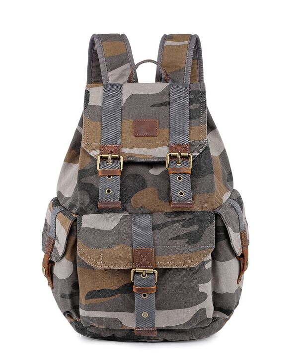 ＴＳＤブランド レディース バッグ バックパック・リュックサック TSD BRAND Camo Canvas Backpack Gray グレー