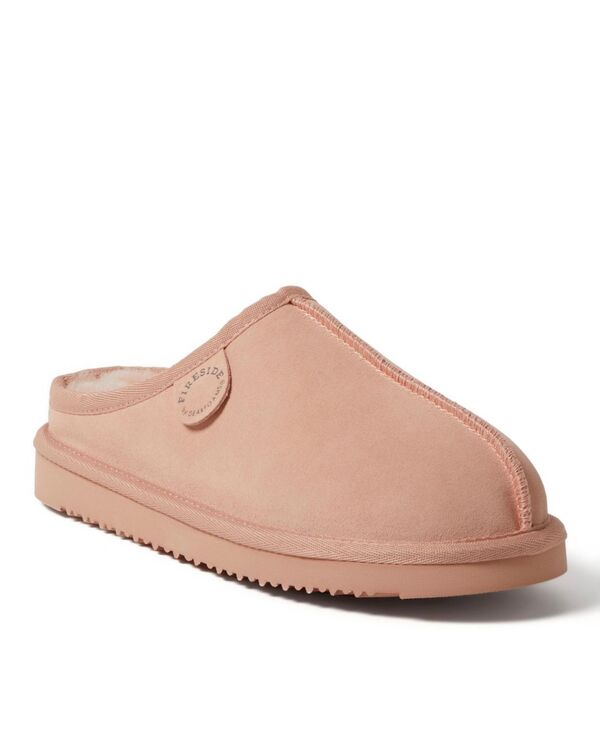ディアフォームズ レディース シューズ サンダル Dearfoams Fireside By Women's Greta Genuine Shearling Clog Slipper Peach dust ピーチ｜ReVida 店