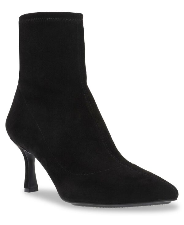 アンクライン レディース シューズ ブーツ・レインブーツ Anne Klein Women's Reesse Pointed Toe Booties Black Suede ブラック|ReVida 店