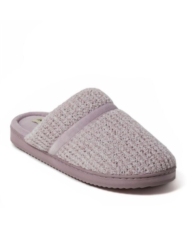 ディアフォームズ レディース シューズ サンダル Dearfoams Women's Serena Marled Chenille Scuff Slippers Frosted plum プラム