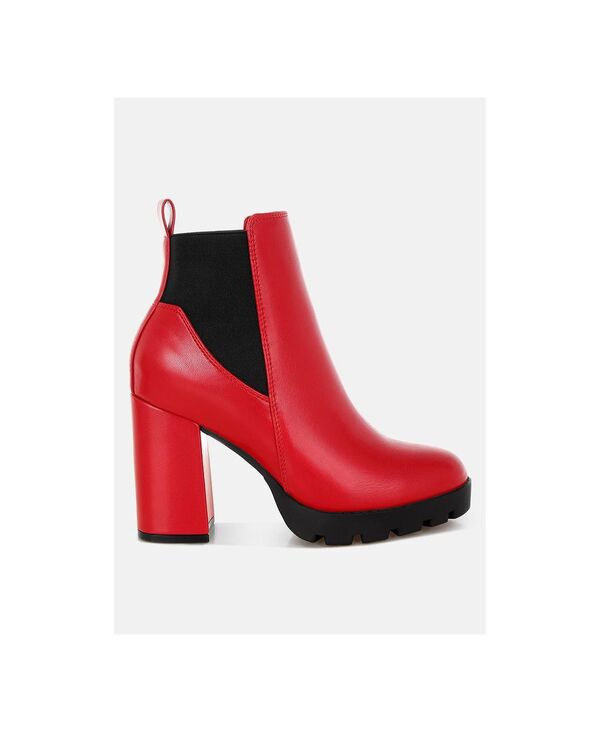 ロンドンラグ レディース シューズ ブーツ・レインブーツ チェルシーブーツ チェルシー ブーツ London Rag Womens bolt chelsea boot Red レッド