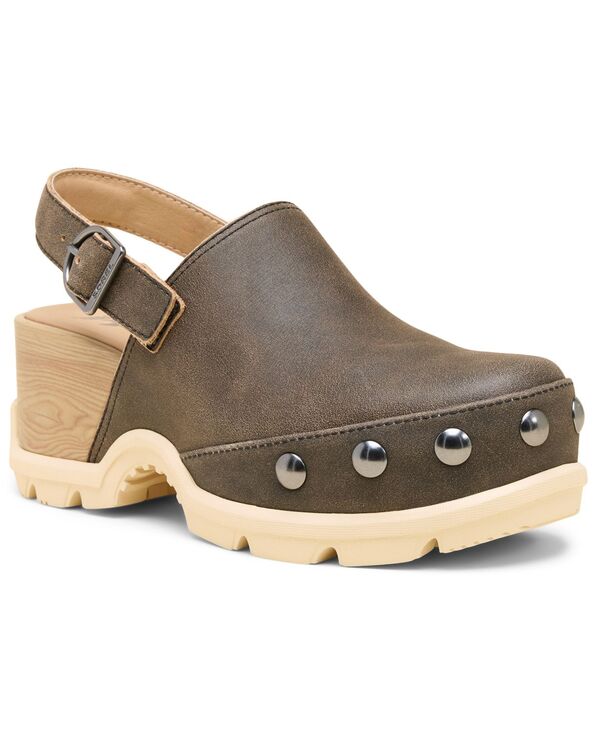 ソレル レディース シューズ サンダル Sorel Women's Roamn Studded Slip On Clogs CANOE BLE