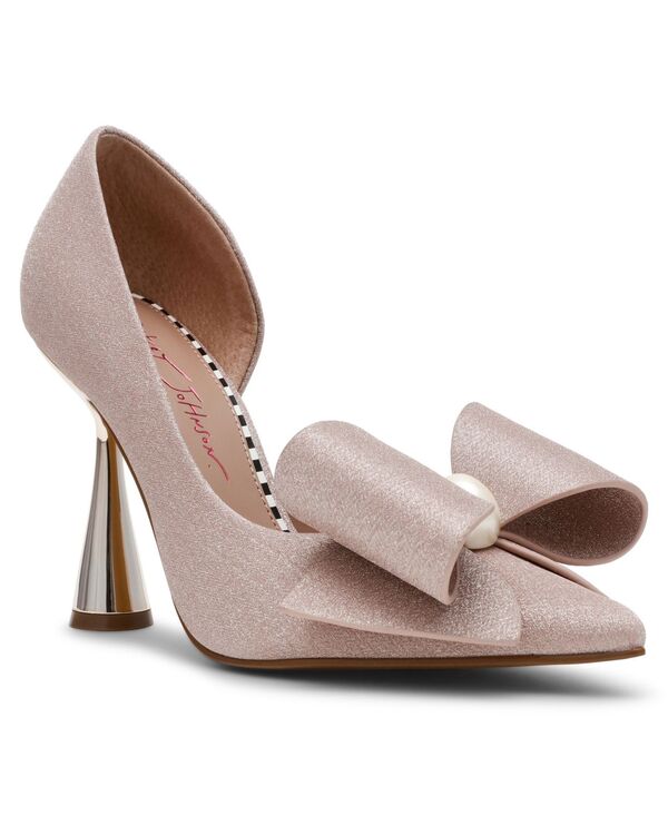 ベッツィジョンソン レディース シューズ パンプス Betsey Johnson Women's Kyliee Embellished Bow Pumps Champagne Sparkle シャンパン|ReVida 店