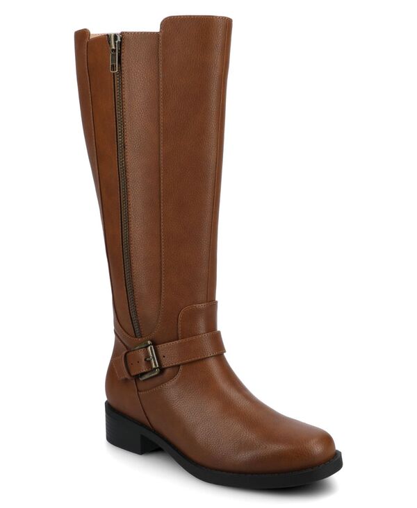 ジュルネ コレクション レディース シューズ ブーツ・レインブーツ Journee Collection Women's Yasmina Round Toe Casual Boots Brown ブラウン｜ReVida 店
