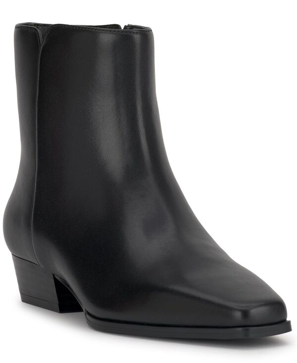 アイ.エヌ.シー インターナショナル コンセプト レディース シューズ ブーツ・レインブーツ I.N.C. International Concepts Women's Fenna Booties Black Leather ブラック