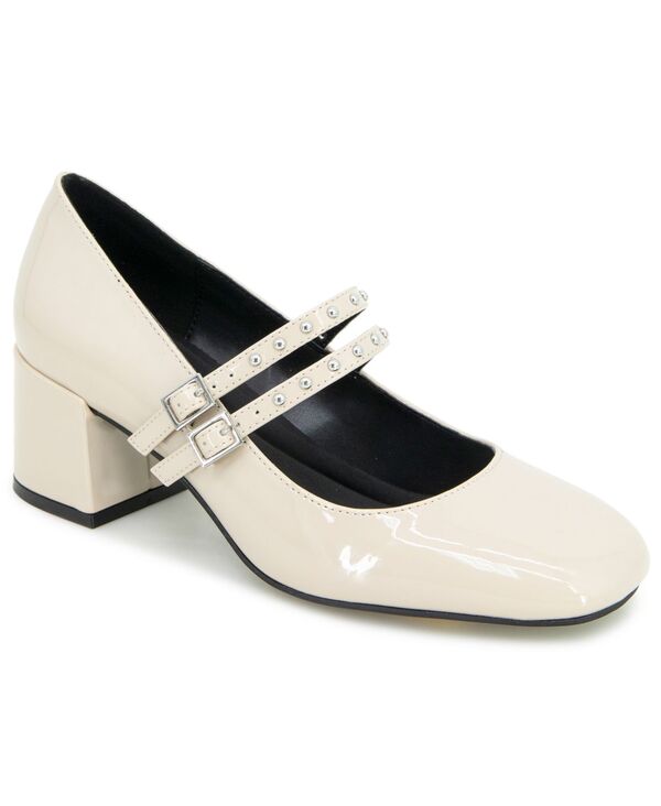 ケネスコール レディース シューズ パンプス Kenneth Cole Reaction Women's Leeann Studs Mary-Jane Pumps Off White Patent オフホワイト