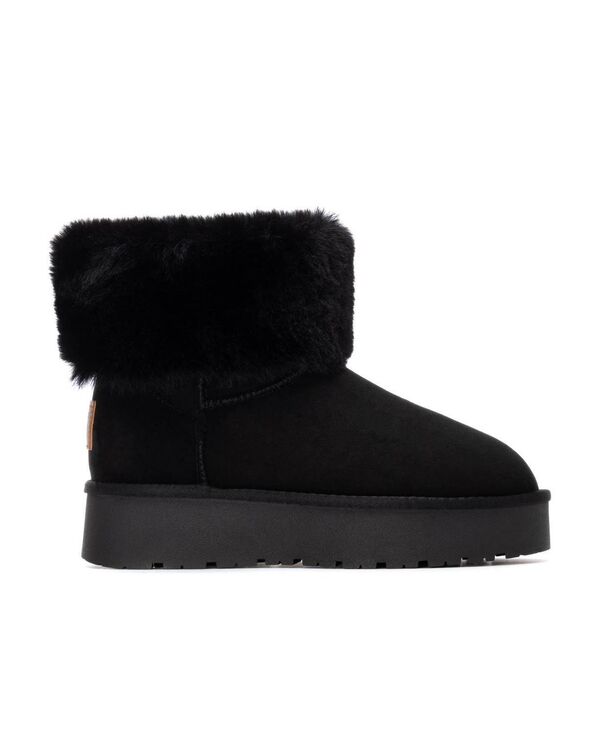 キシタイ レディース シューズ ブーツ・レインブーツ スエード アンクル ブーツ Women's Comfort Ankle Suede Booties By XTI Black ブラック