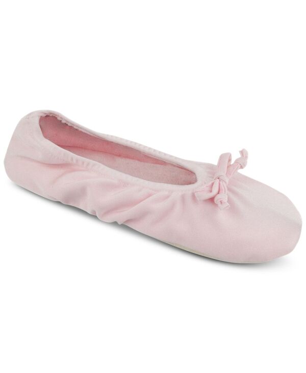 ムクルクス レディース シューズ サンダル サテン MUK LUKS Women's Stretch Satin Ballerina Slippers Pink ピンク
