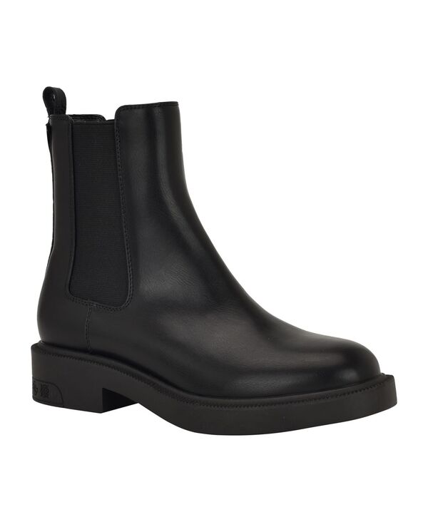 ゲス レディース シューズ ブーツ・レインブーツ チェルシー ブーツ GUESS Women's Fynli Double Gore Chelsea Booties Black ブラック 12,690円