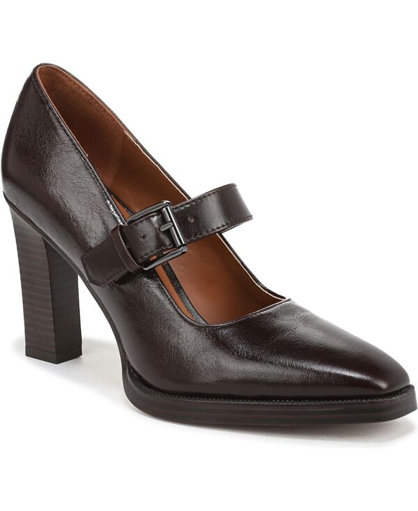 フランコサルト レディース シューズ パンプス Franco Sarto Women's Shalina Square Toe Mary Jane Shoes Dark Brown Leather ブラウン｜ReVida 店