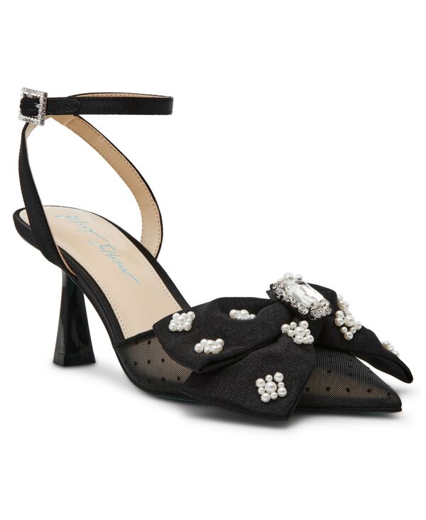 ベッツィジョンソン レディース シューズ パンプス Betsey Johnson Women\u0027s Mark Bow Pumps Black 黒いこと