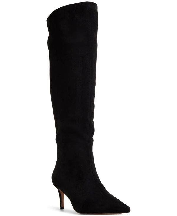アルド レディース シューズ ブーツ・レインブーツ ALDO Women's Kaylynn Knee High Pointed Toe Boots Black Suede ブラック｜ReVida 店
