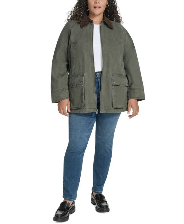 リーバイス レディース アウター ジャケット・ブルゾン ジャケット Levi's Women's Zippered Barn Jacket Olive Night オリーブ