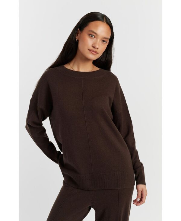 チンティアンドパーカー レディース アウター ニット・セーター ウール セーター Chinti & Parker Women's Wool & Cashmere Slouchy Sweater Chocolate チョコレート