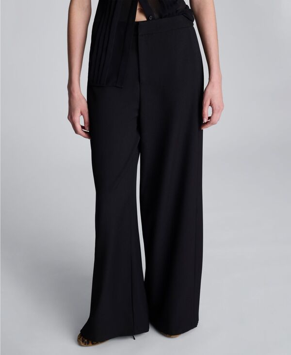 ケネスコール レディース ボトムス カジュアルパンツ ワイドレッグ パンツ Kenneth Cole Women's Wide Leg High Rise Pants Black ブラック｜ReVida 店 13,244円