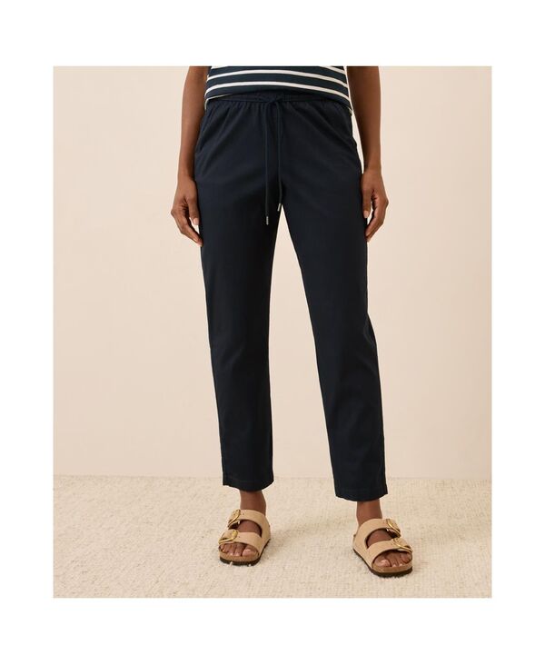 パクト レディース ボトムス カジュアルパンツ Pact Women's The Jess Roll-Up Pant In Midweight Twill Midnight blue ブルー