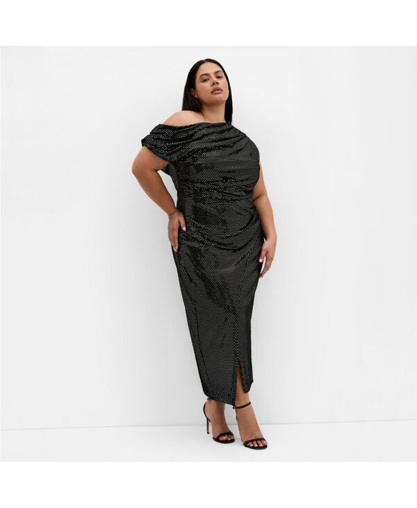 シティーシック レディース トップス ワンピース ミディワンピース ミディ CITY CHIC Women's Shimmy Midi Dress Black ブラック