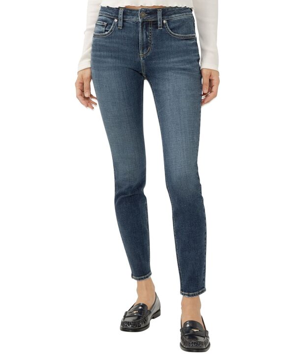 シルバー ジーンズ レディース ボトムス デニムパンツ Silver Jeans Co. Women's Elyse Mid Rise Straight Fit Jeans Half Moon
