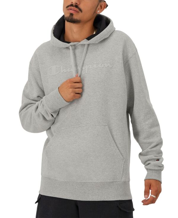 チャンピオン メンズ アウター パーカー・スウェット ロゴ パーカー グラフィック Champion Men's Logo Graphic Pullover Hoodie Platinum S