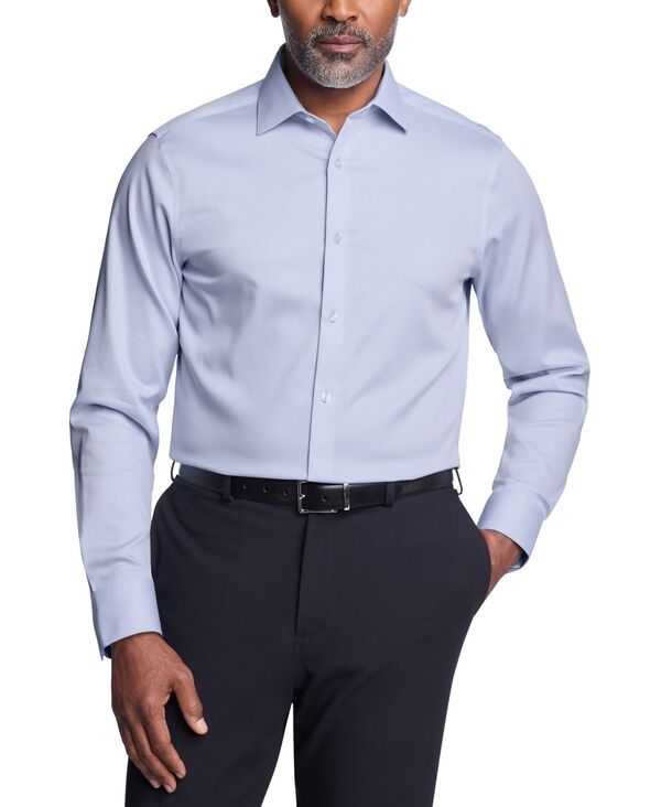 カルバンクライン メンズ トップス シャツ スリムフィット プラスサイズ Tシャツ Calvin Klein Men's Steel Plus Slim Fit Dress Shirt Blue ブルー