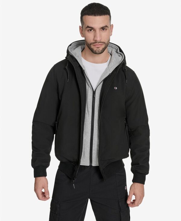 チャンピオン メンズ アウター ジャケット・ブルゾン ジャケット Champion Men's Softshell Bomber Jacket Black ブラック 17,870円