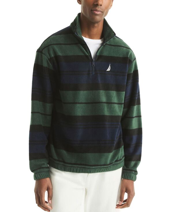 ナウティカ メンズ アウター ニット・セーター Nautica Men's Allover Striped Pullover Sweater Deep Forest フォレスト