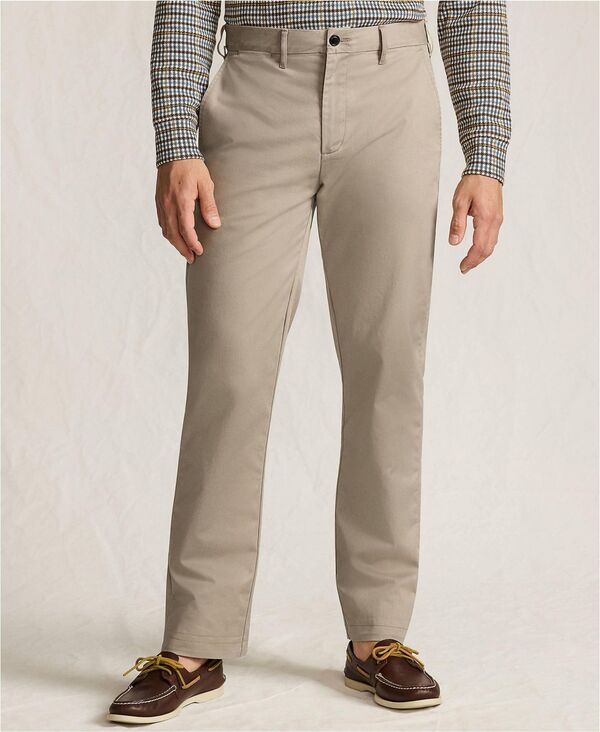 ランズエンド メンズ ボトムス カジュアルパンツ Lands' End Men's Travel Kit Comfort Waist Classic Fit Chino Pant Khaki カーキ|ReVida 店