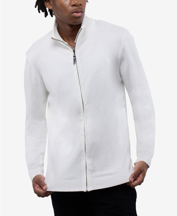 エックス花の冠 メンズ トップス プルオーバー モックネック スウェーター XRAY Men\u0027s Full Zip Mock Neck Sweater Off white 象牙色