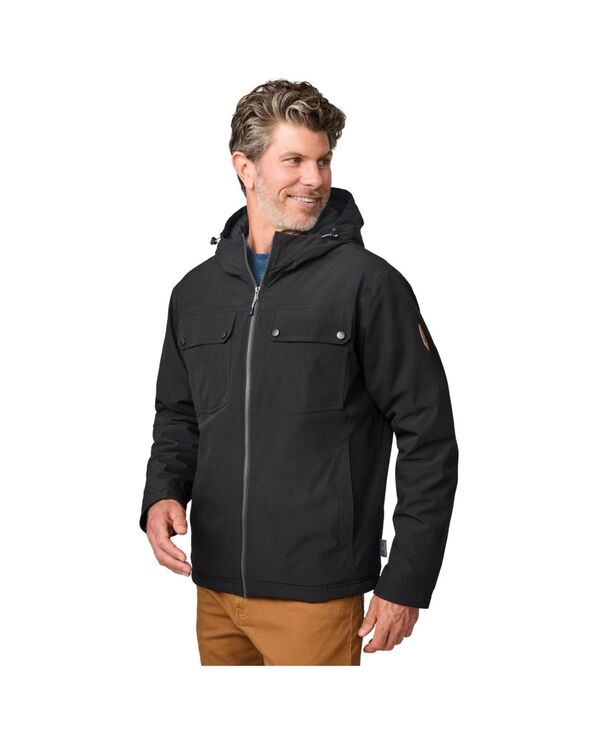 フリー カントリー メンズ アウター ジャケット・ブルゾン ジャケット Free Country Men's Hooded Cruiser Midweight Jacket Black ブラック 13,286円