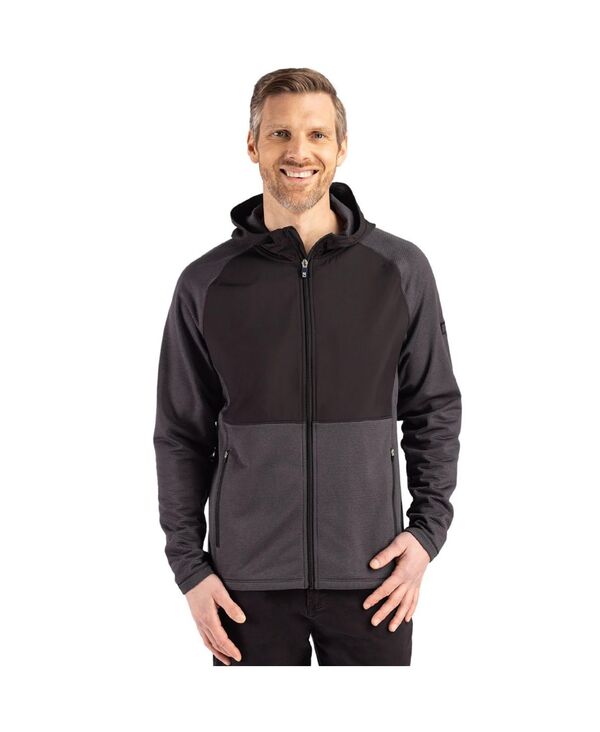 カッターアンドバック メンズ アウター ジャケット・ブルゾン フリース ジャケット Cutter \u0026 Buck Men Peshastin Fleece Recycled Hybrid Jacket Black heather ブラック