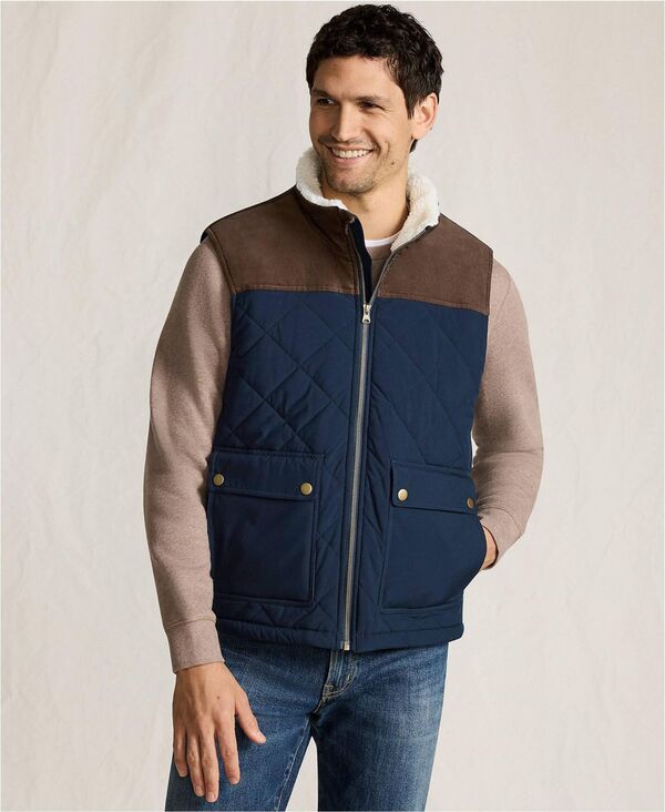 ランズエンド メンズ トップス ベスト Lands' End Men's Insulated Field Vest Radiant navy ネイビー｜ReVida 店