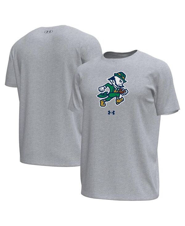 アンダーアーマー メンズ トップス Tシャツ Under Armour Men's Gray Notre Dame Fighting Irish Tech Stretch T-Shirt Gray グレー