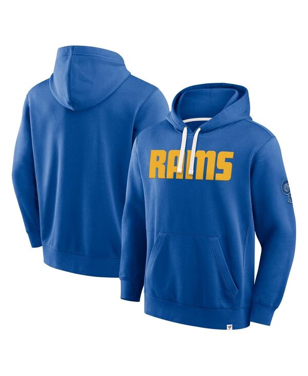 ファナティクス メンズ アウター パーカー・スウェット パーカー Fanatics Men's Royal Los Angeles Rams New Horizons Heritage Pullover Hoodie Royal