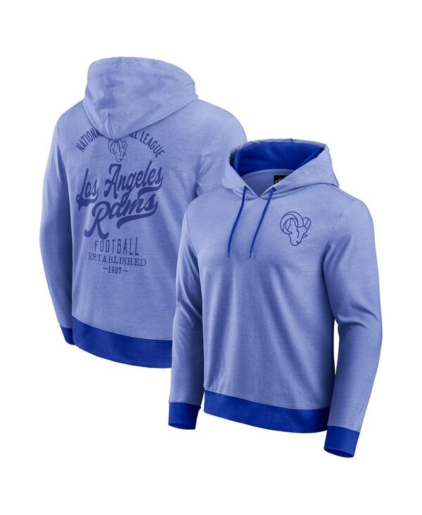 ファナティクス レディース アウター パーカー・スウェット ニット パーカー Fanatics Darius Rucker Collection by Men's Royal Los Angeles Rams Tonal Knit Pullover Hoodie Heather Royal ヘザー